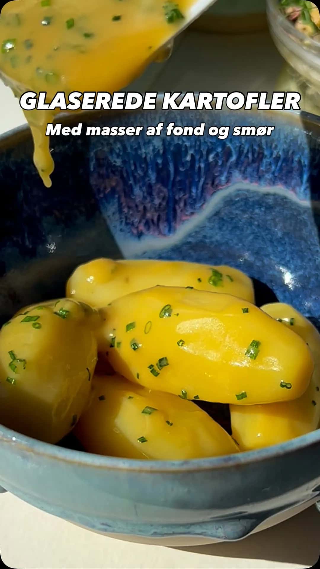 Verdens bedste kartofler - glaseret i kyllingefond og smør