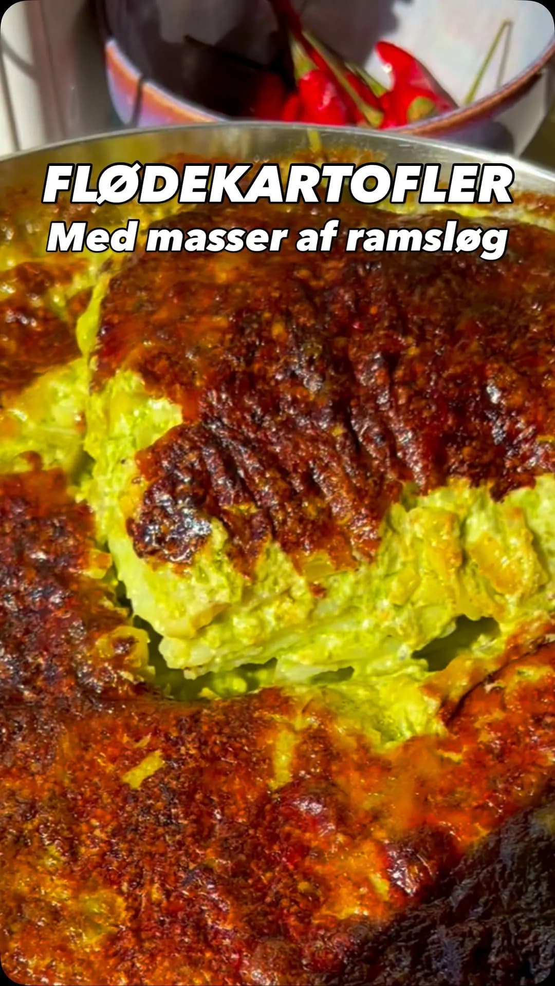 Ramsløg-flødekartofler: forårets grønne guilty pleasure